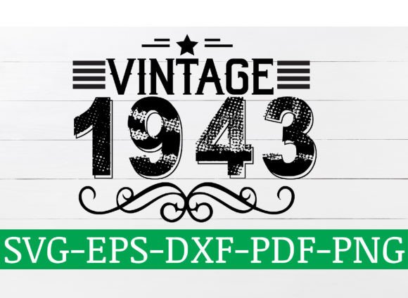 Download Vintage 1943 SVG Design - 1943 Collection