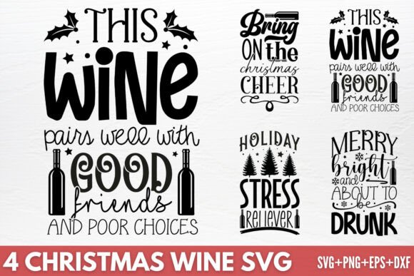 Download Christmas Wine SVG - Premium Resources