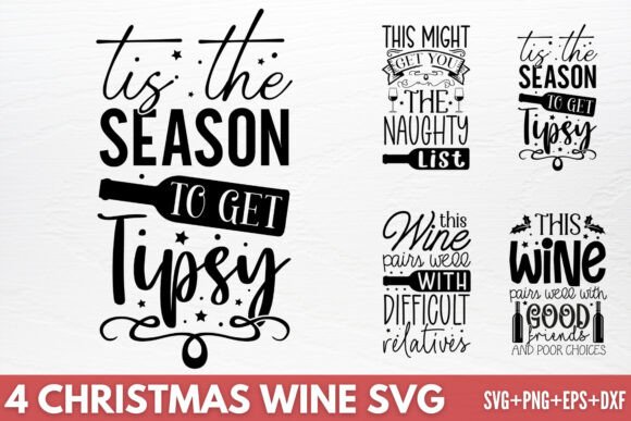 Download Christmas Wine SVG - Premium Resources