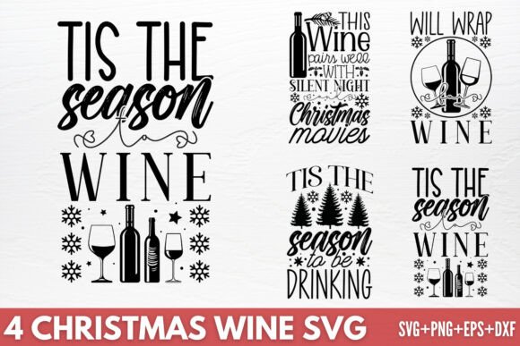 Download Christmas Wine SVG - Premium Resources