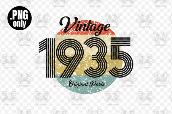 Download Vintage 1935 Birthday Sublimation Png - 1935 Collection