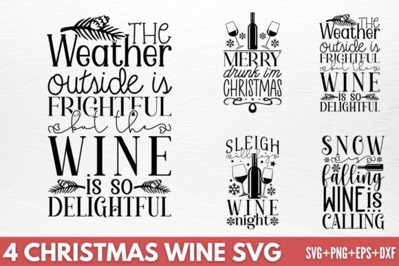 Download Christmas Wine SVG - Premium Resources