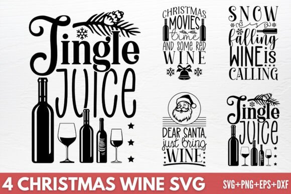 Download Christmas Wine SVG - Premium Resources