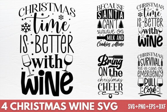 Download Christmas Wine SVG - Premium Resources